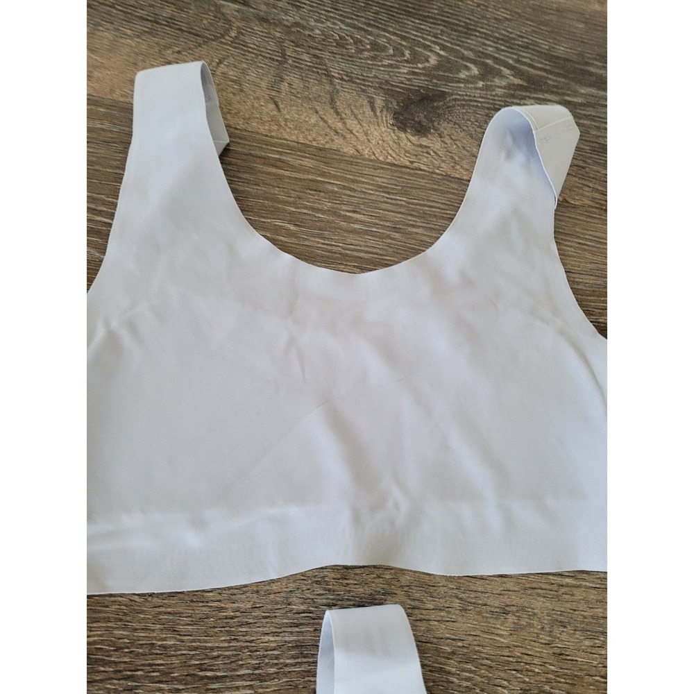Sascina 4 Pack Seamless Bralettes Small Light Blue Pink Scoop Neck Stretch #3 - Picture 3 of 5
